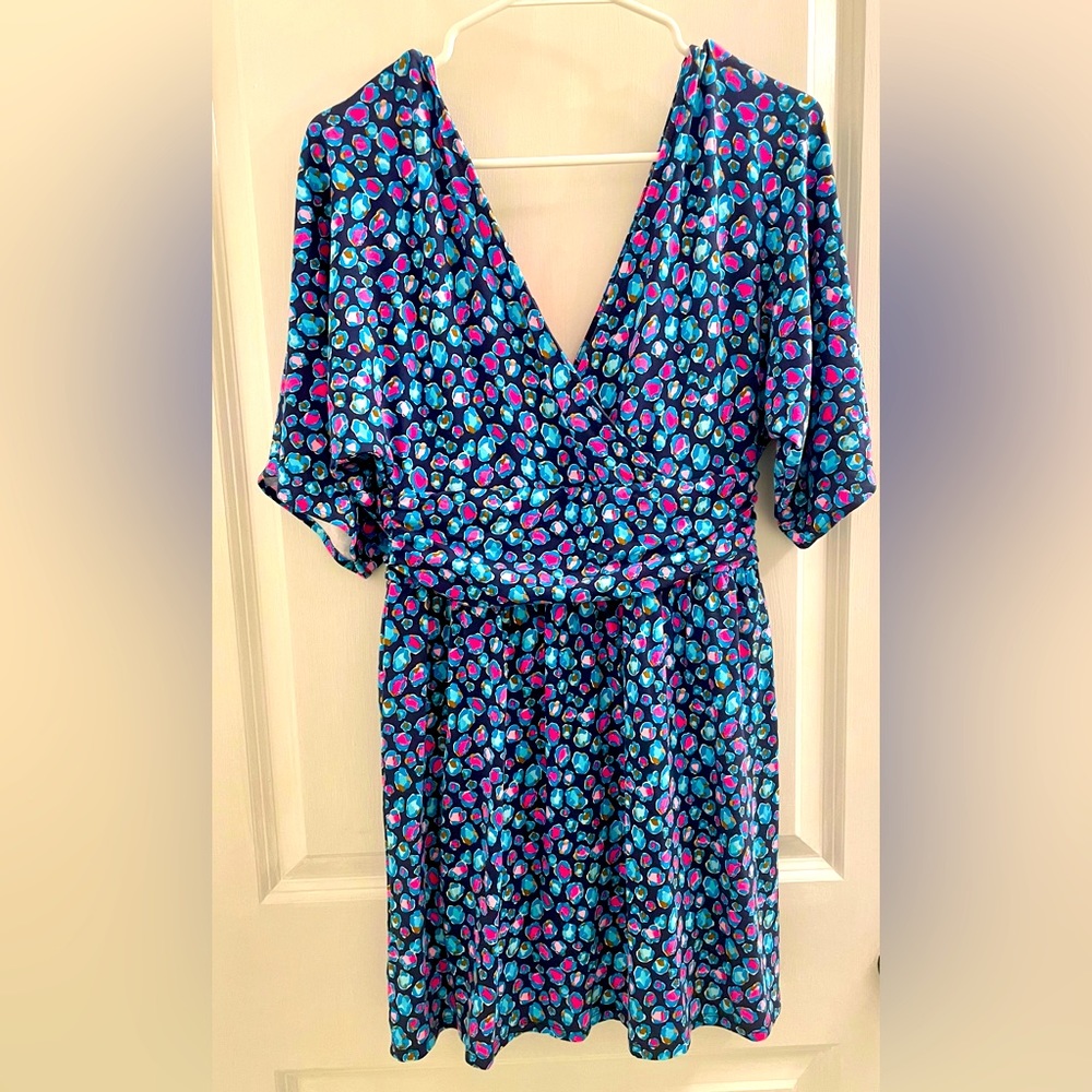 Lilly Pulitzer Parigi skort Romper Size Small (Low Tide Navy Spotted)